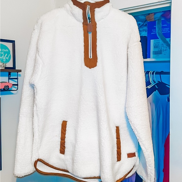 Off-White Sherpa Sweatshirt - Picture 1 of 2